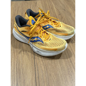 Saucony Ride 15 Womens Size 8 Yellow White Running Shoes Sneakers S10729-30 E1